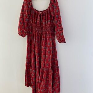 Christy Dawn red Floral Women's Dress